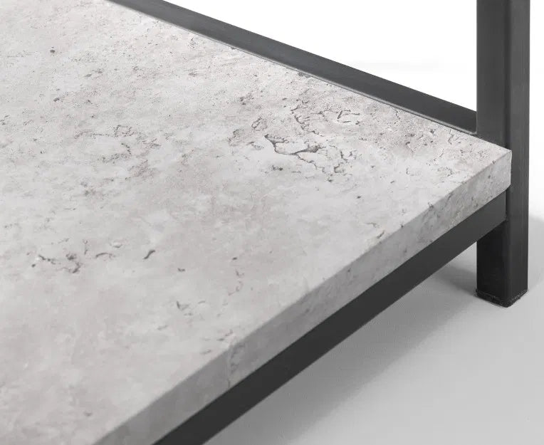 Staten Tall 5 Shelf Metal Bookcase - Julian Bowen