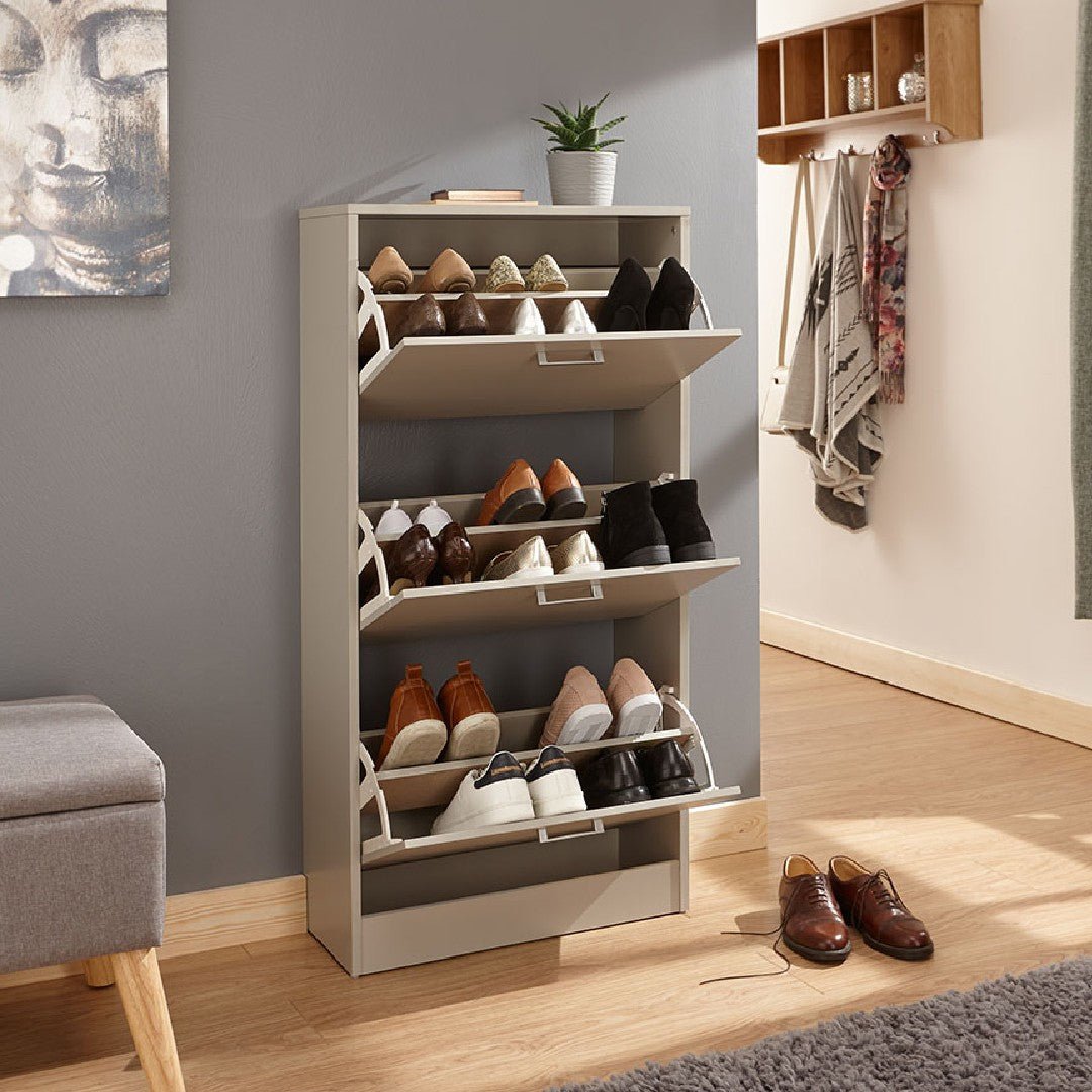 Stirling 3 Tier Flip Down Shoe Cabinet - GFW