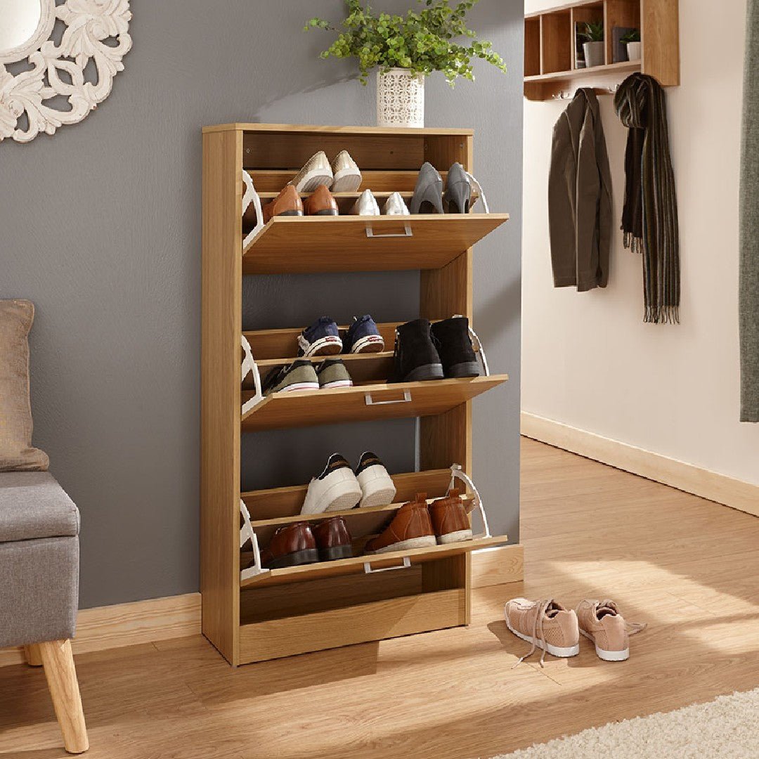 Stirling 3 Tier Flip Down Shoe Cabinet - GFW