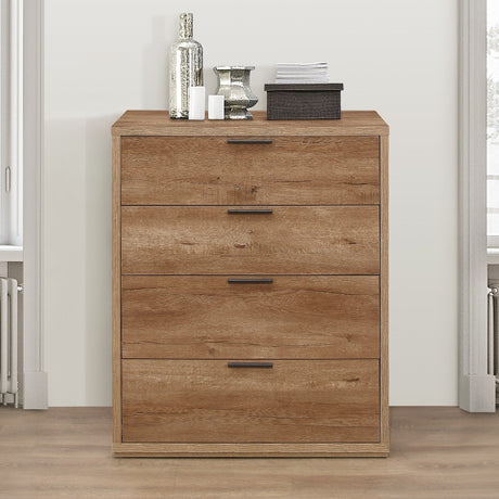Stockwell Rustic 4 Drawer Chest - Birlea