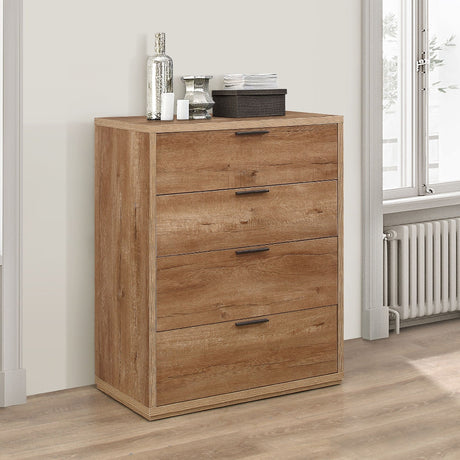 Stockwell Rustic 4 Drawer Chest - Birlea