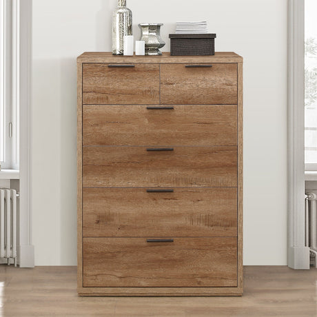 Stockwell Rustic 4+2 Drawer Chest - Birlea