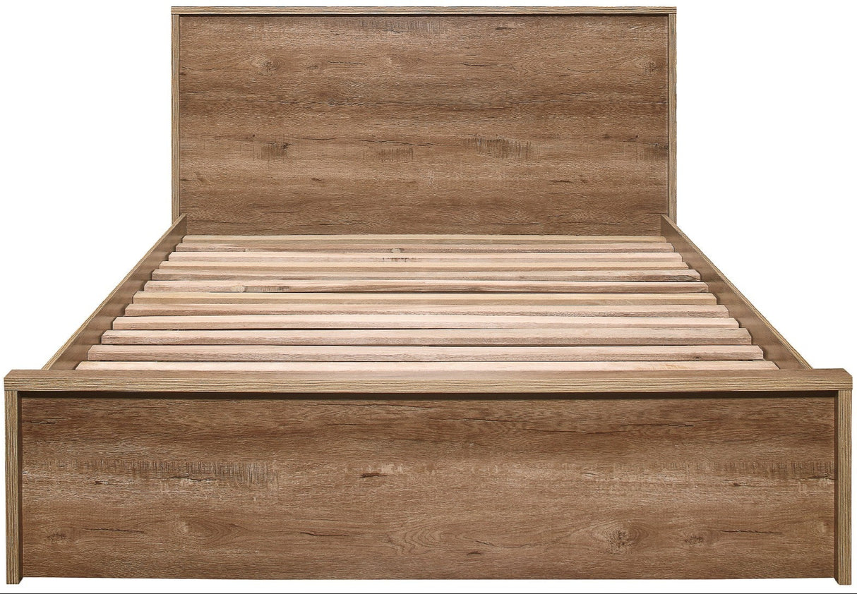 Stockwell Rustic Bed Frame with 2 Drawers - Birlea