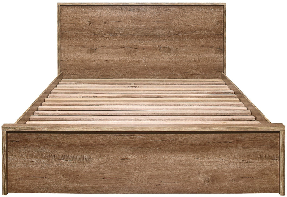 Stockwell Rustic Bed Frame with 2 Drawers - Birlea