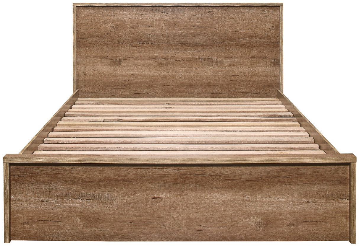 Stockwell Rustic Bed Frame with 2 Drawers - Birlea