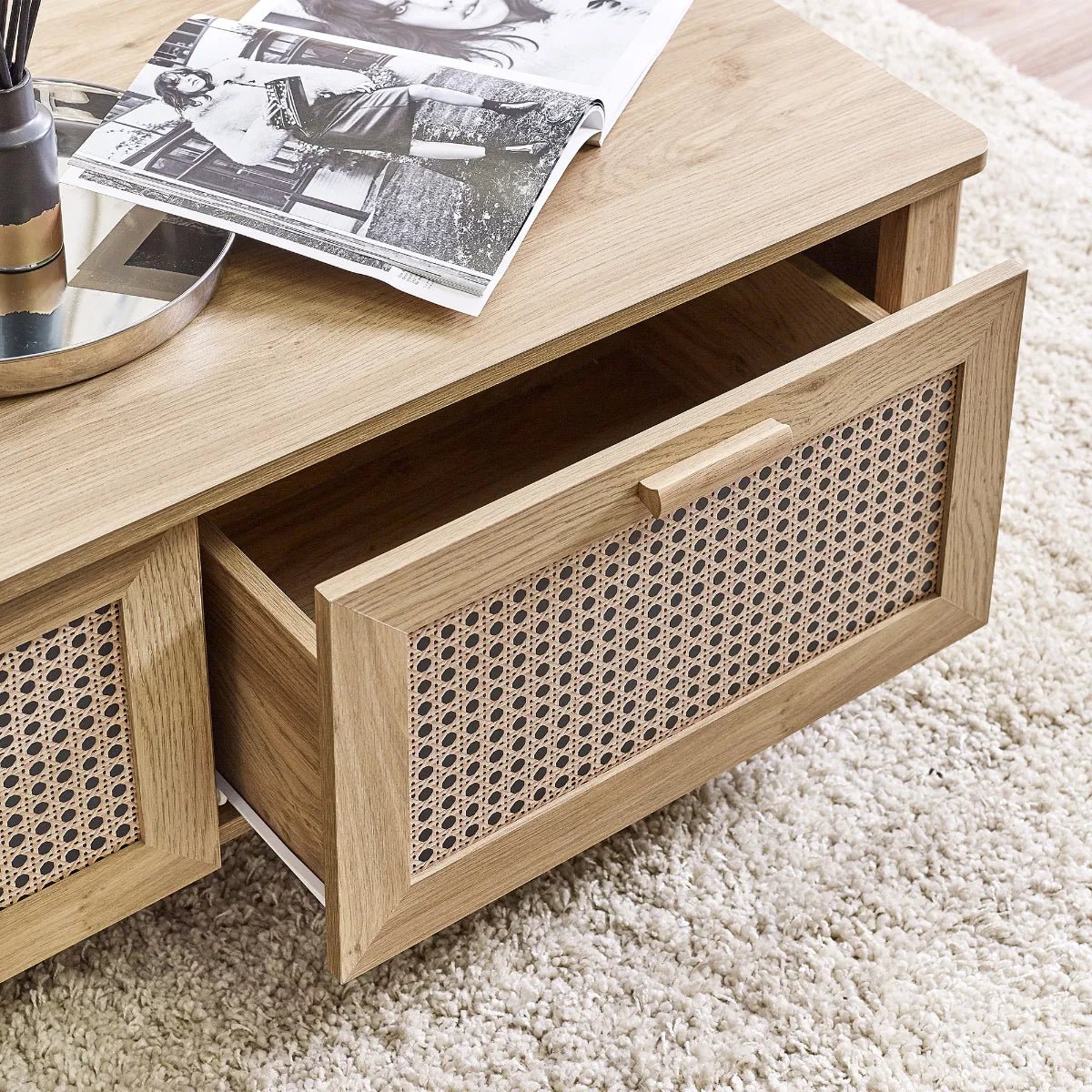 Sydney 2 Drawer Coffee Table - Julian Bowen