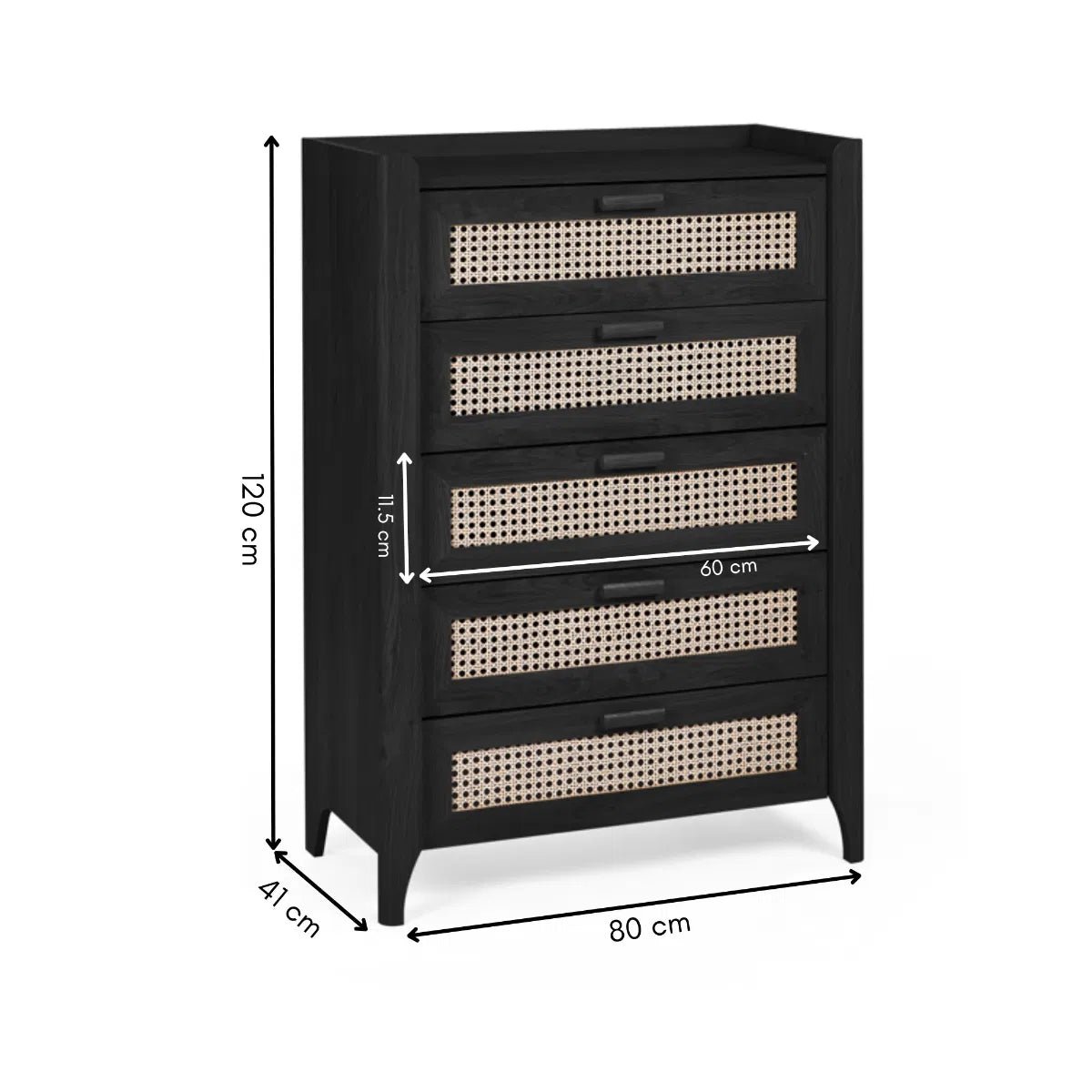 Sydney 5 Drawer Chest - Julian Bowen