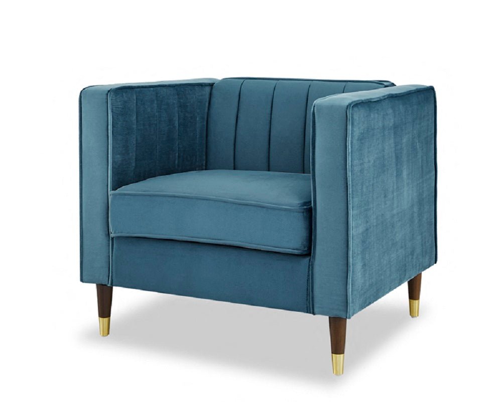 Tammy Velvet 1 Seater Sofa - TGC