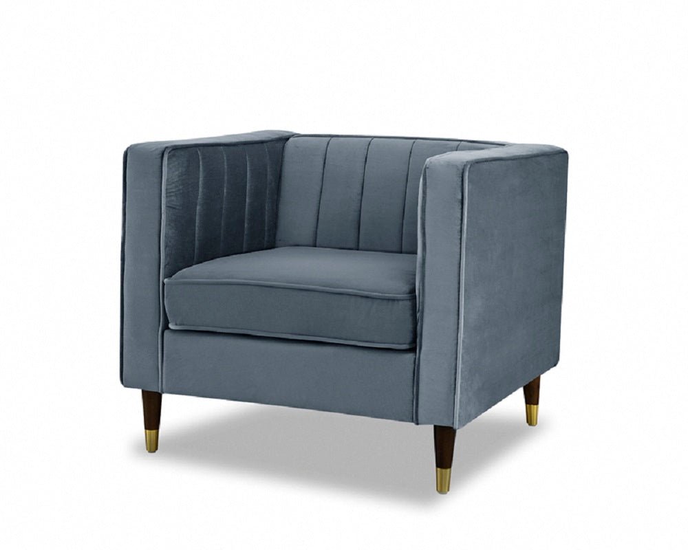Tammy Velvet 1 Seater Sofa - TGC