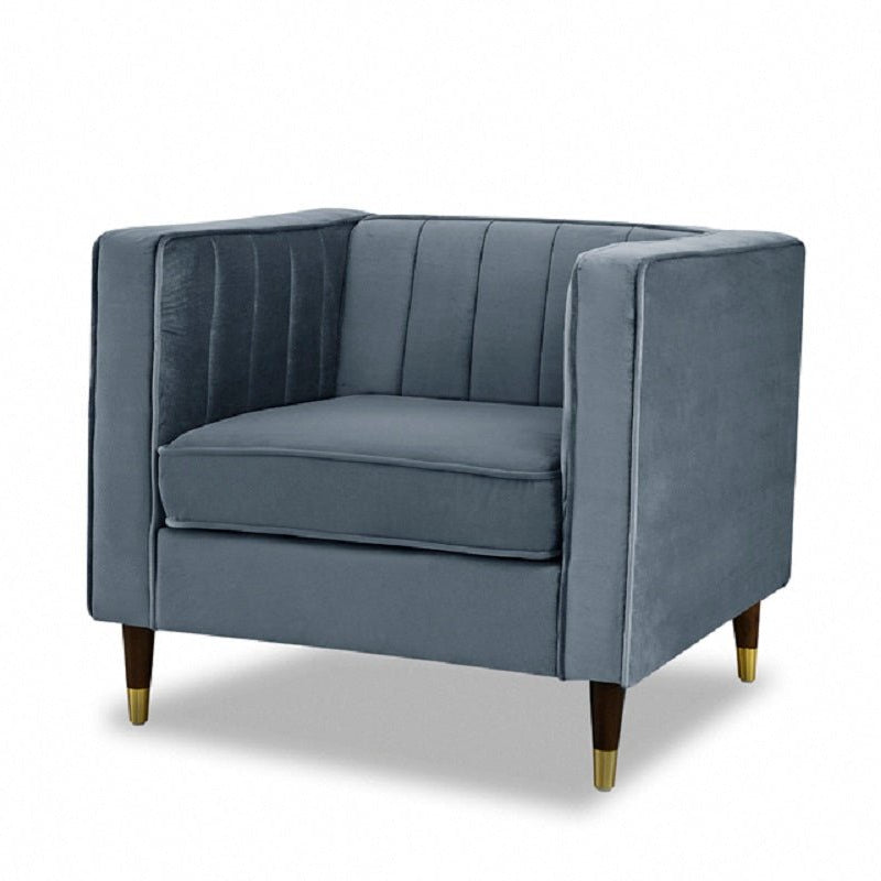 Tammy Velvet 1 Seater Sofa - TGC