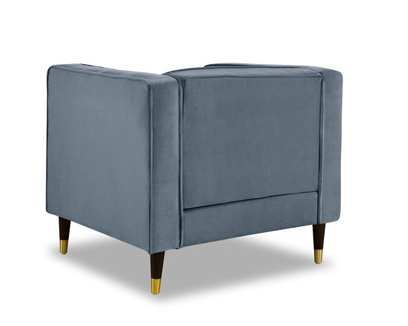 Tammy Velvet 1 Seater Sofa - TGC