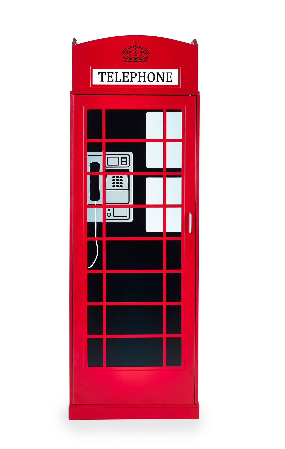 Telephone Box 1 Door Single Wardrobe - Julian Bowen