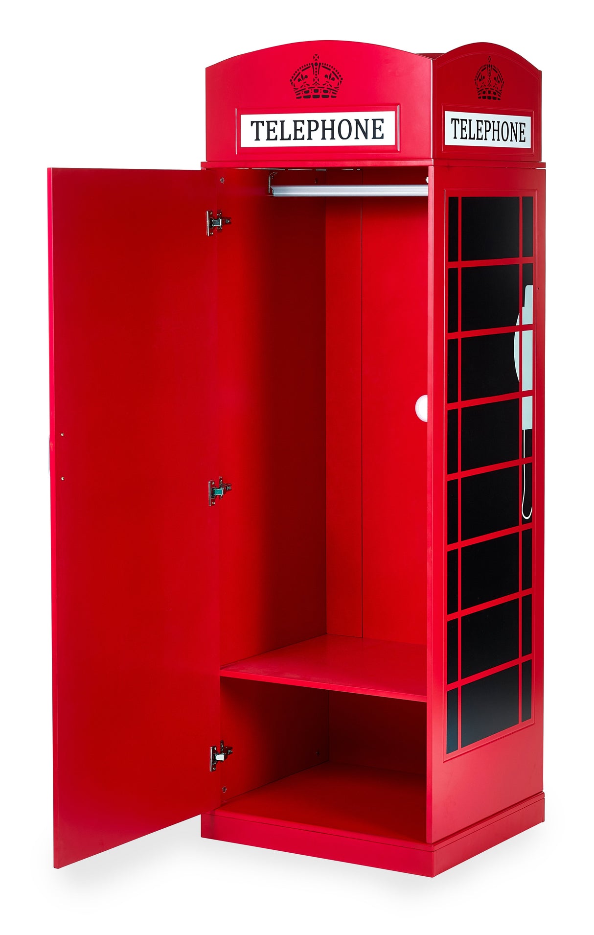 Telephone Box 1 Door Single Wardrobe - Julian Bowen