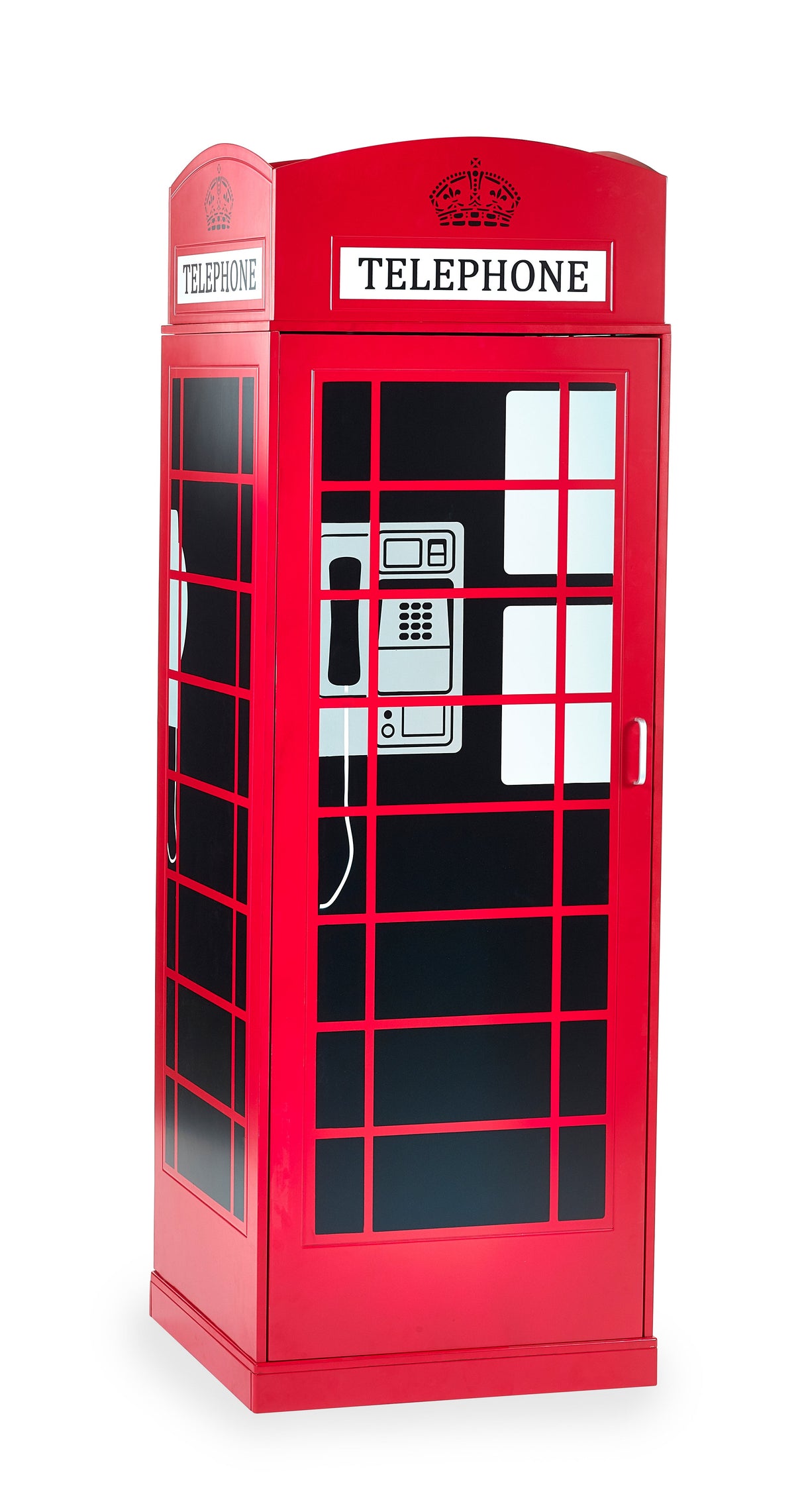 Telephone Box 1 Door Single Wardrobe - Julian Bowen