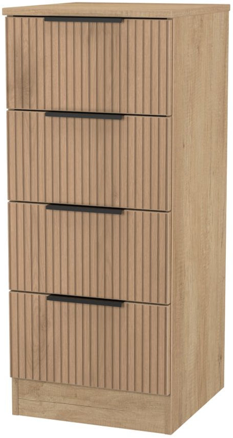 Java 4 Drawer Bedside Table