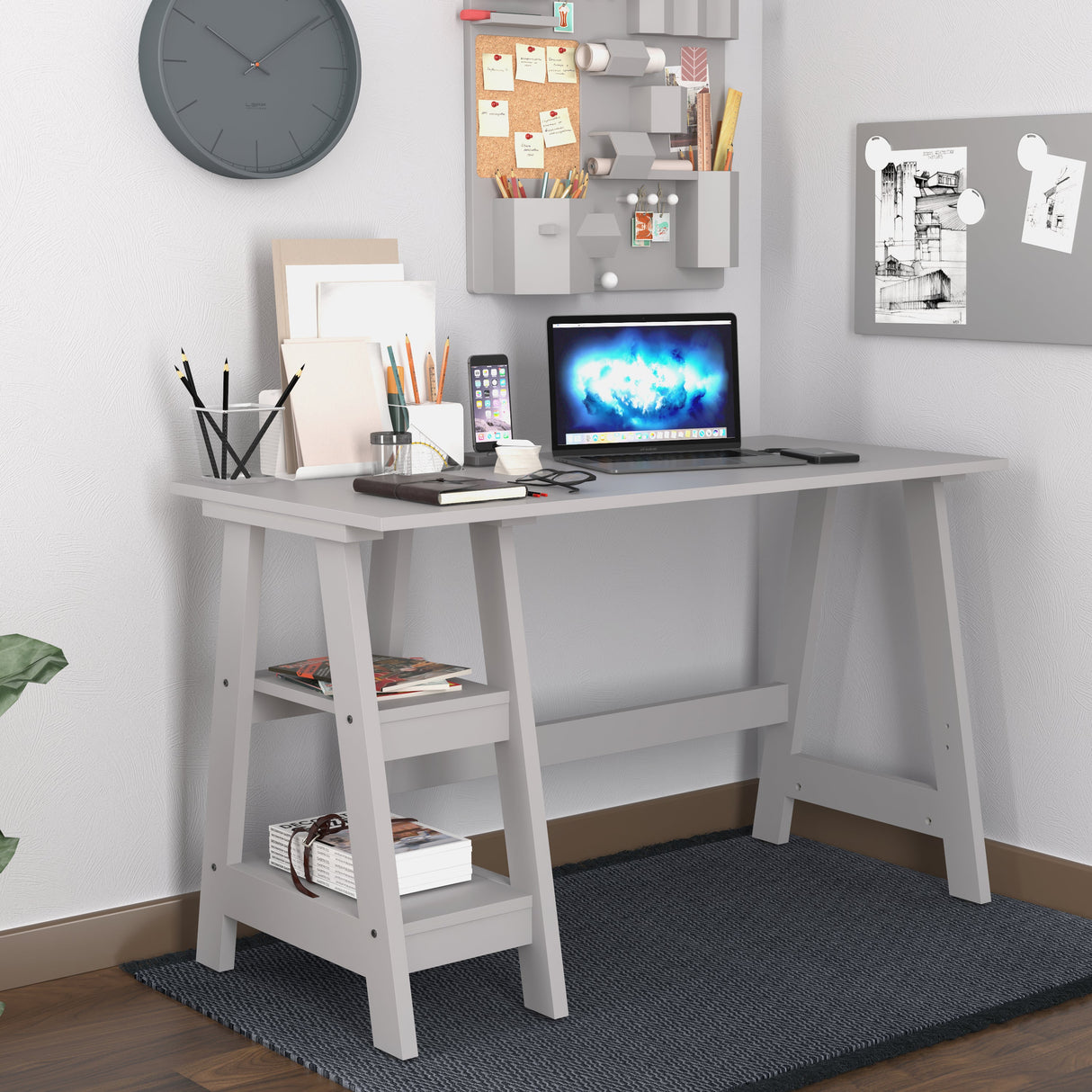 Tiva Grey Workstation - LPD