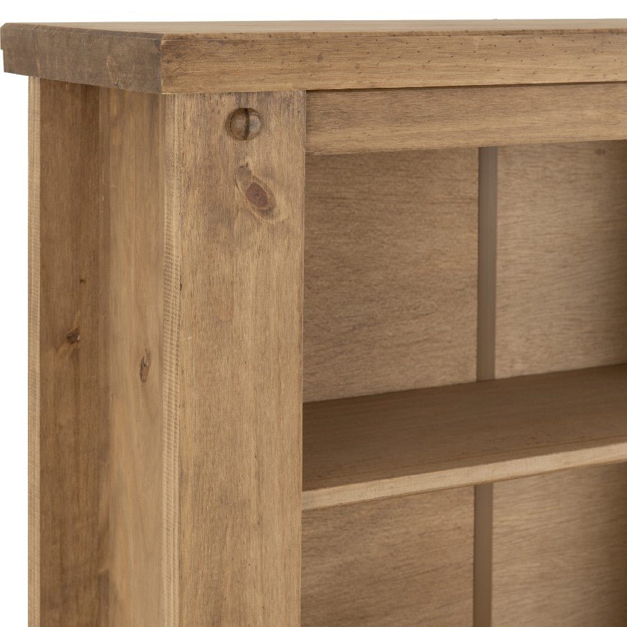 Tortilla Distressed Waxed Pine 1 Drawer Bookcase - Seconique