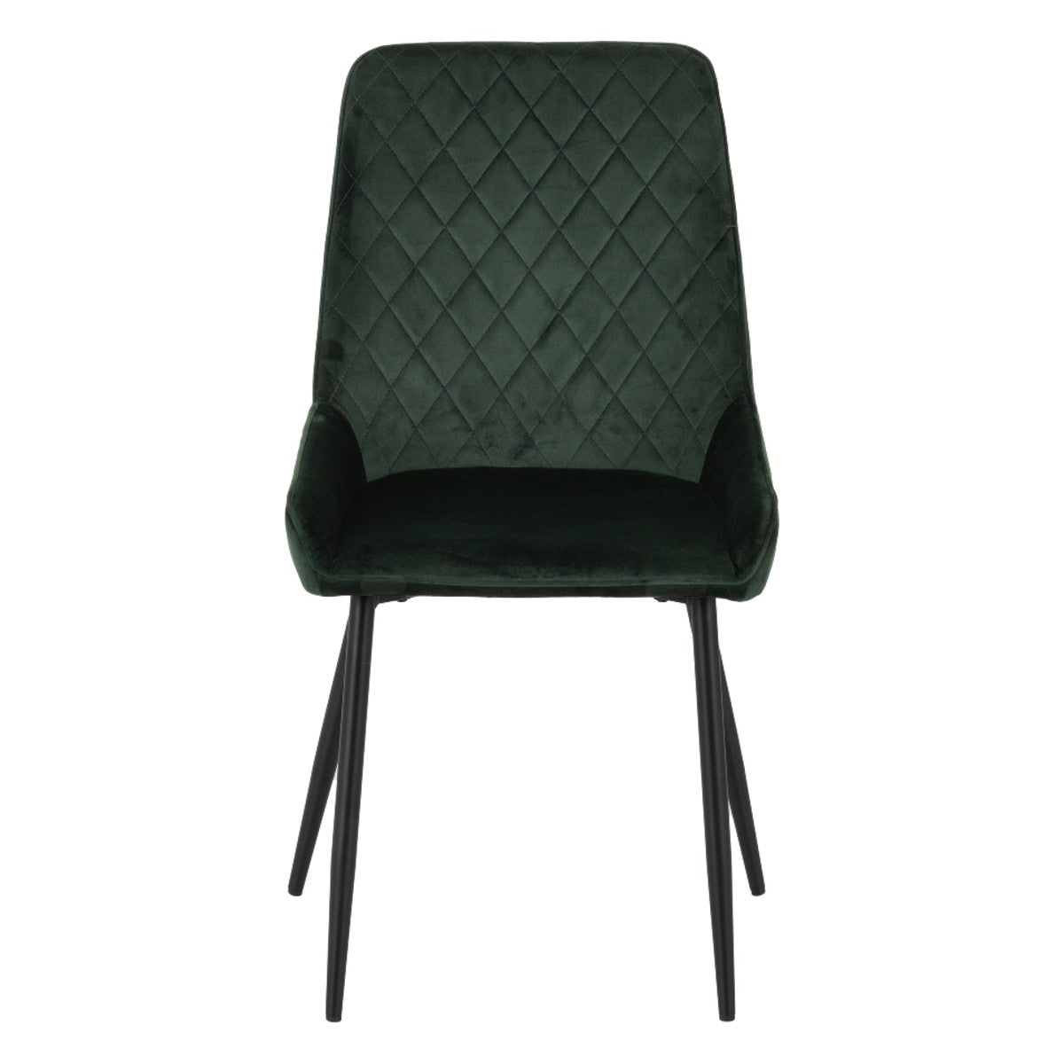 Treviso Industrial Dining Set with 4 Velvet Avery Chairs - Seconique