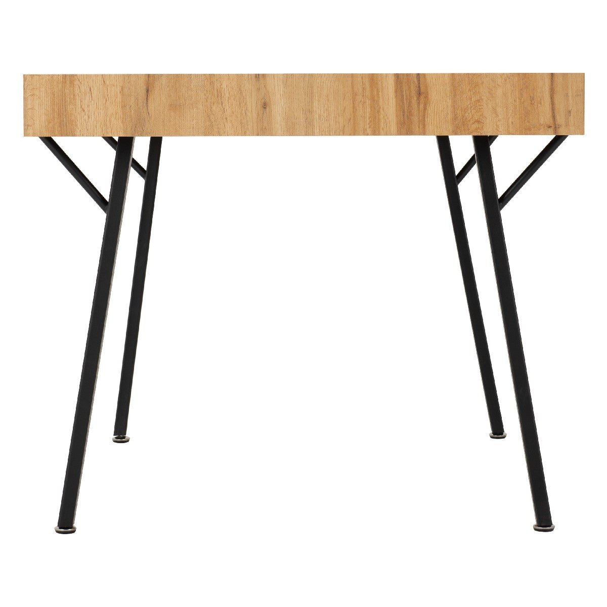 Treviso Industrial Dining Set with 4 Velvet Avery Chairs - Seconique