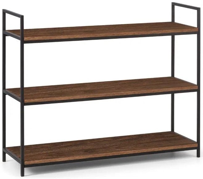 Tribeca Low Bookcase with 3 Shelves - Julian Bowen