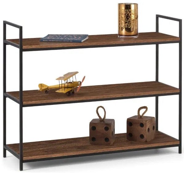 Tribeca Low Bookcase with 3 Shelves - Julian Bowen