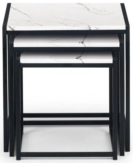Tribeca Metal Frame Nest of 3 Tables - Julian Bowen