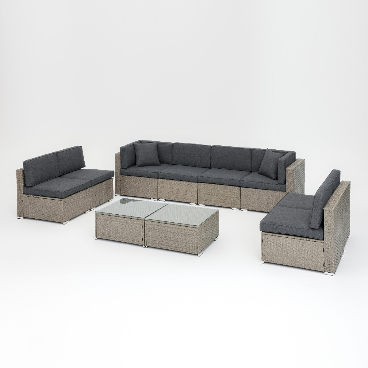 Tropez Rattan Garden Sofa and Table Furniture Set - TGC