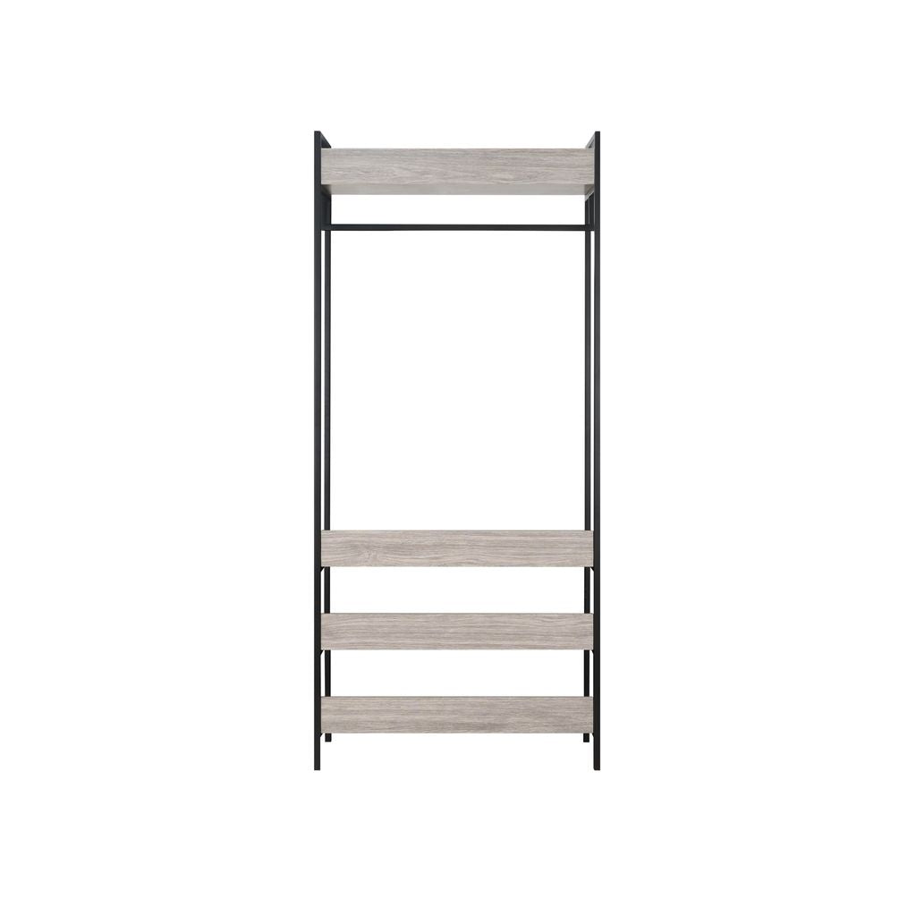 Alva Open Wardrobe with 2 Drawers 3 Piece Bedroom Set