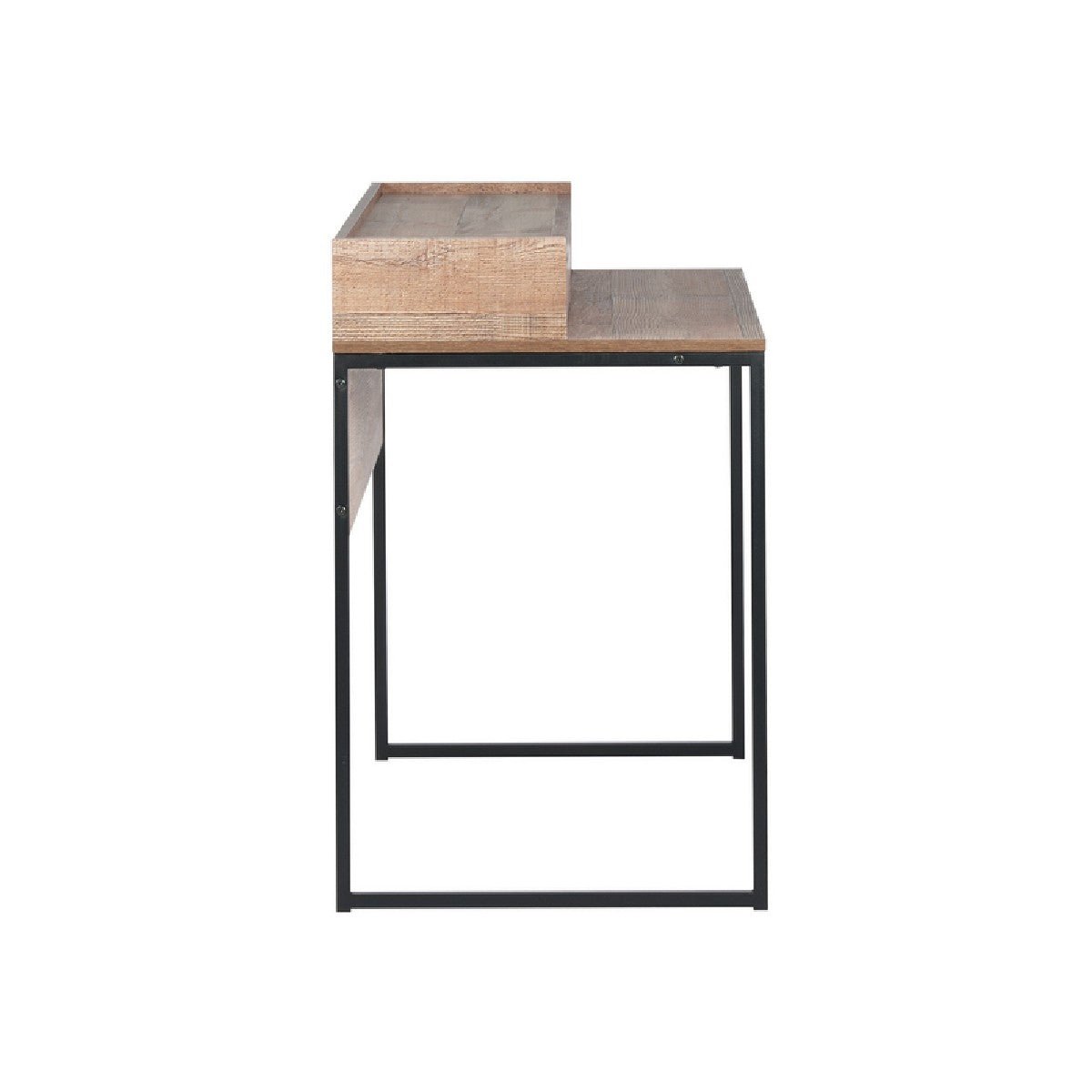 Urban Rustic Industrial 2 Drawer Office Desk - Birlea