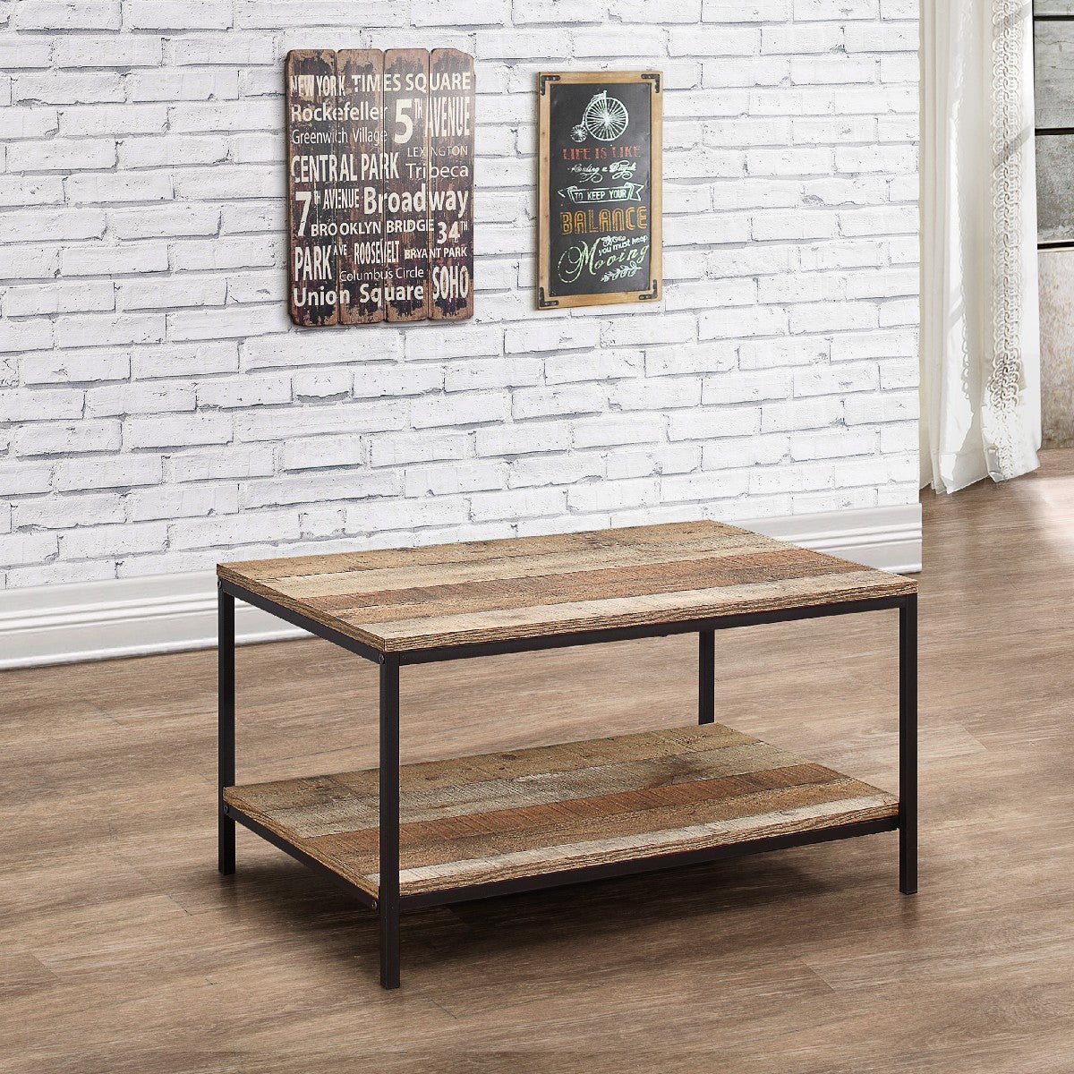 Urban Rustic Industrial Coffee Table - Birlea