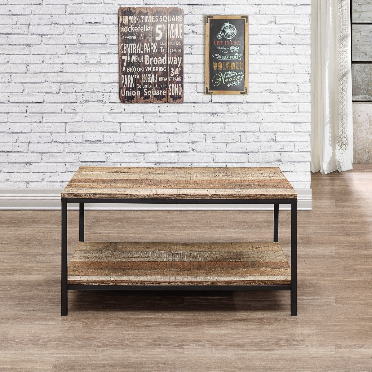 Urban Rustic Industrial Coffee Table - Birlea