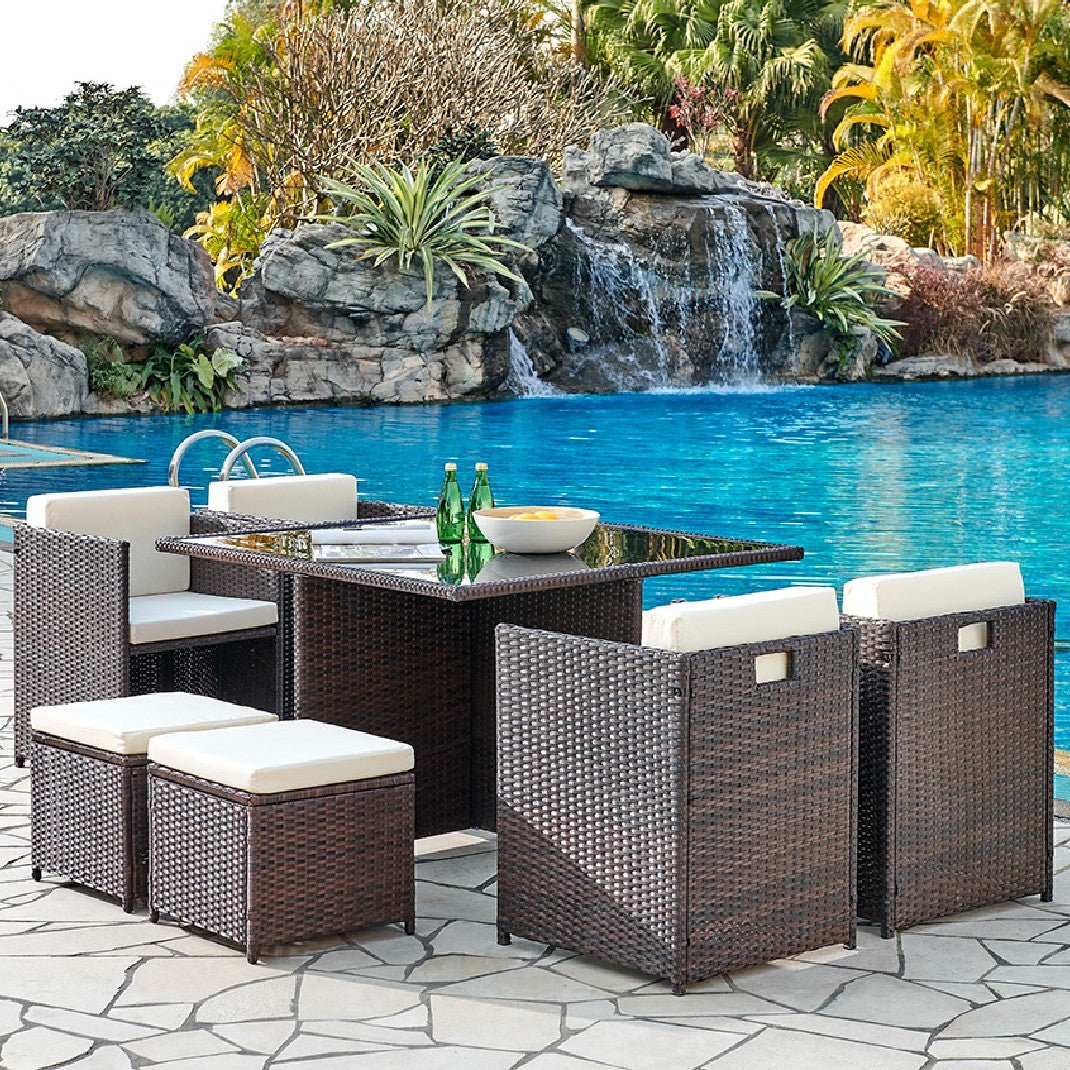 Venice 9 Piece Rattan Garden Set - TGC