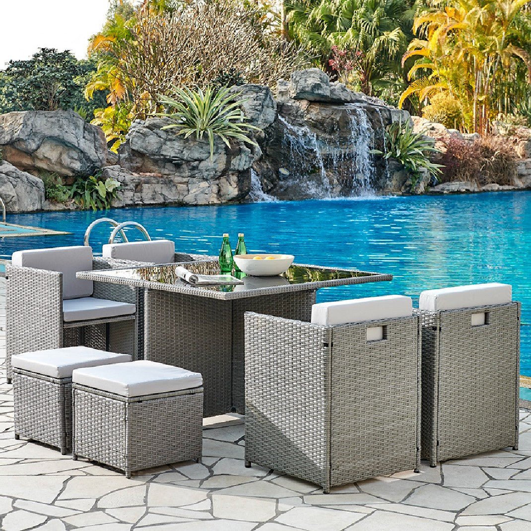 Venice 9 Piece Rattan Garden Set - TGC