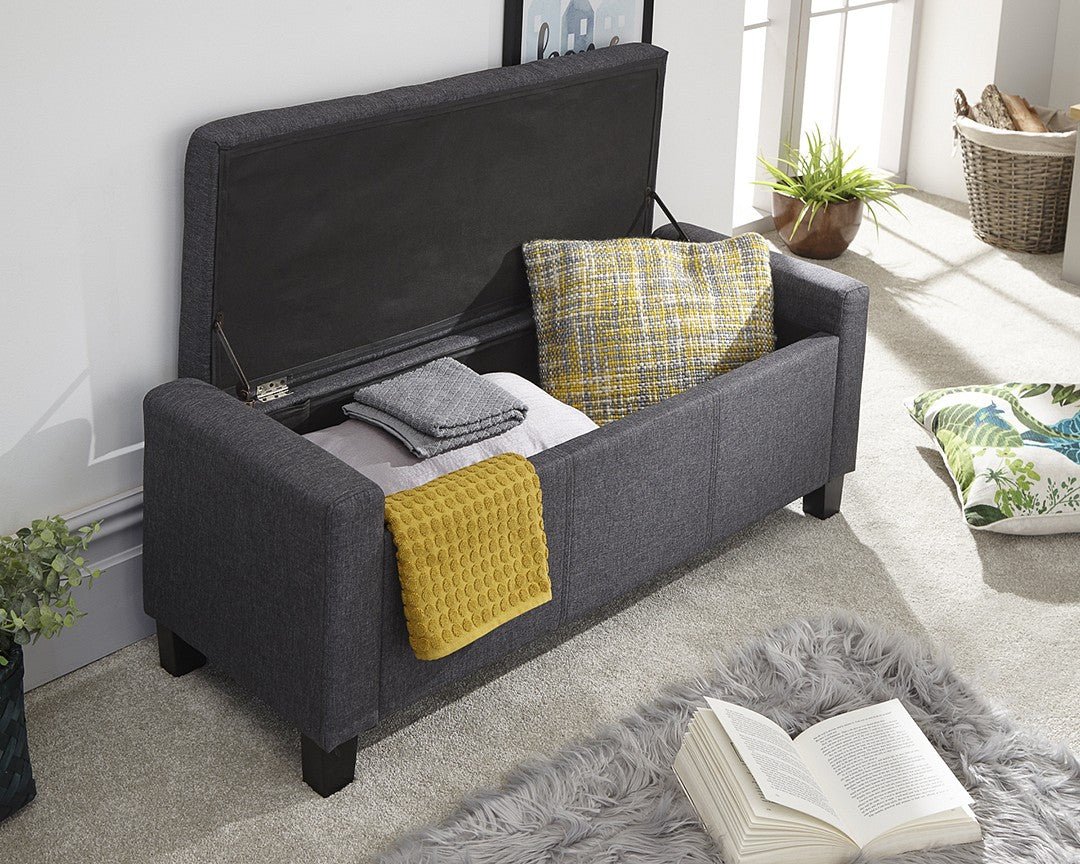 Verona Fabric Ottoman Bench - GFW