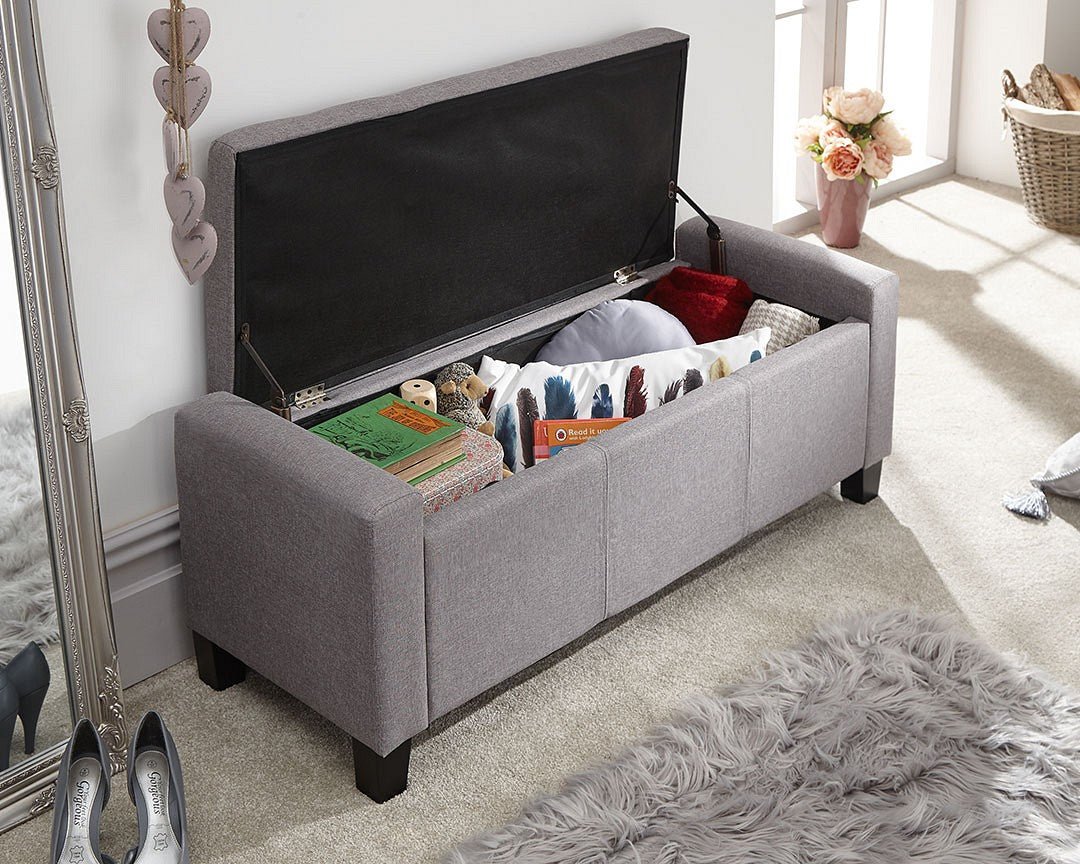 Verona Fabric Ottoman Bench - GFW