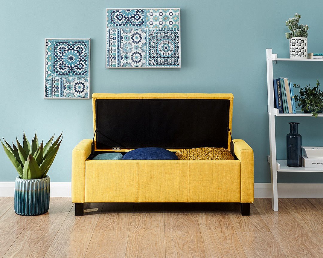 Verona Fabric Ottoman Bench - GFW