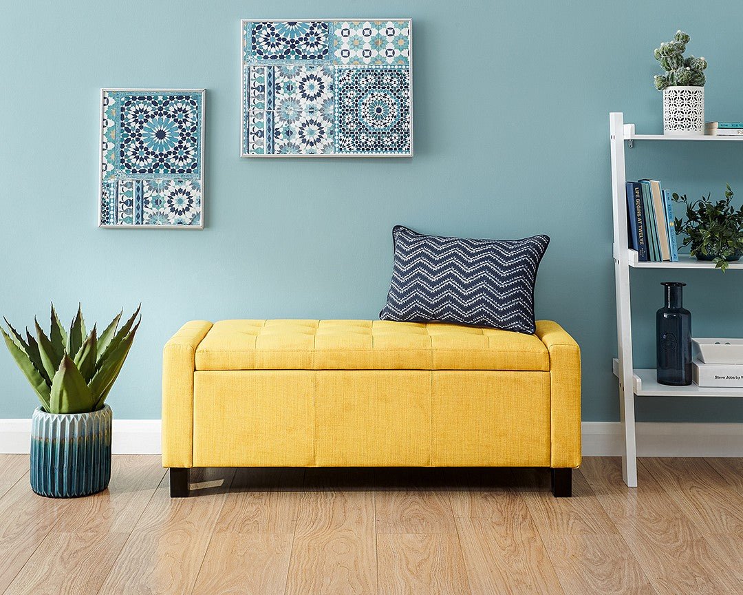 Verona Fabric Ottoman Bench - GFW