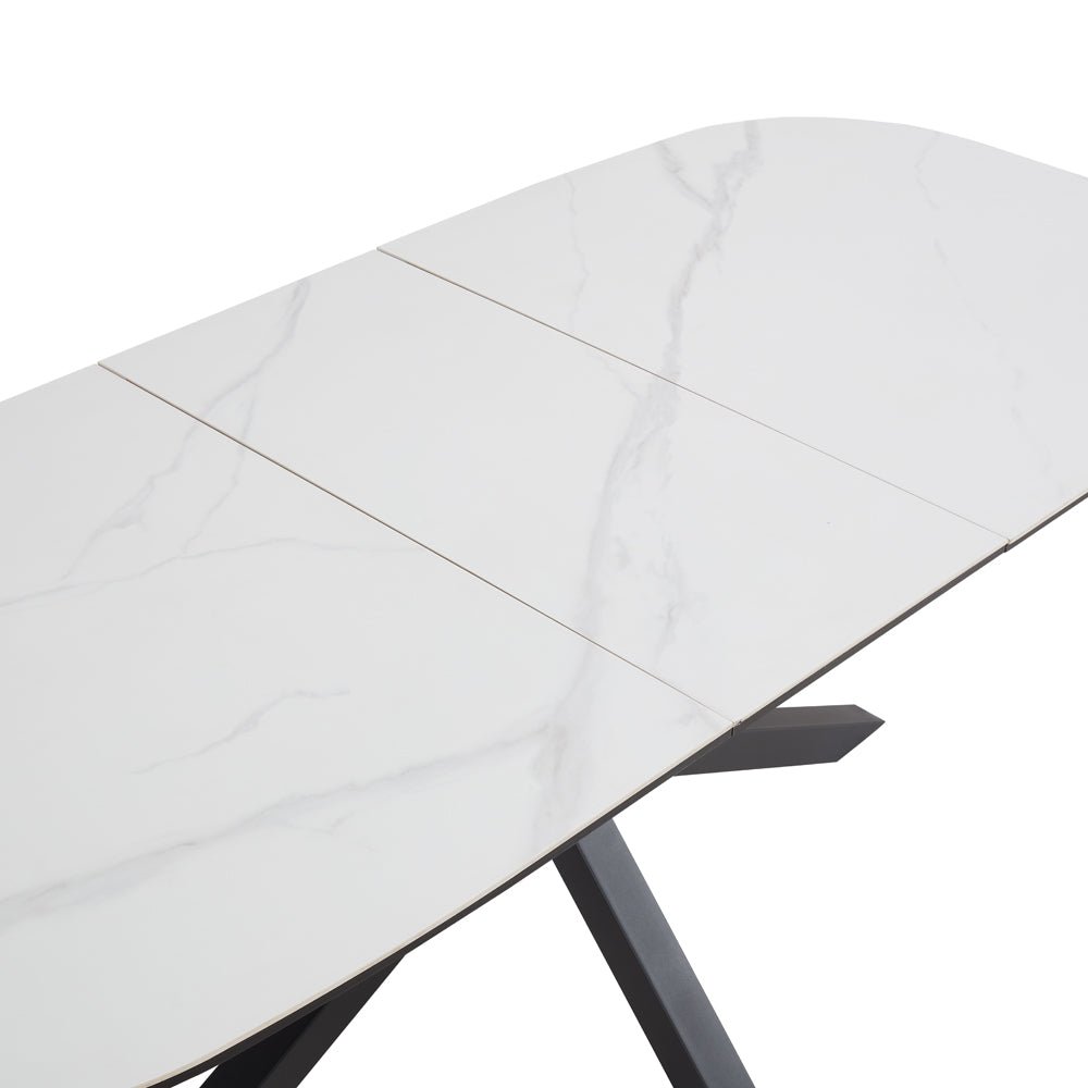 Vincent Sintered Stone Ceramic Extending Dining Table - TGC