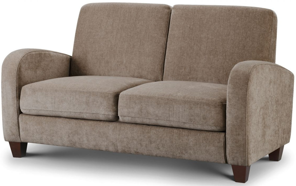 Vivo Chenille 2 Seater Fabric Fold Out Sofa Bed - Julian Bowen
