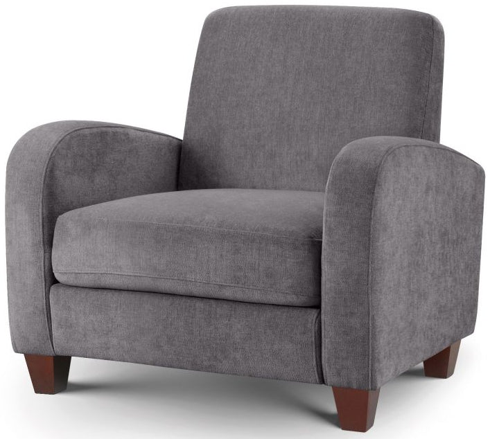Vivo Chenille Fabric Armchair - Julian Bowen