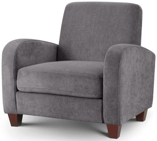 Vivo Chenille Fabric Armchair - Julian Bowen