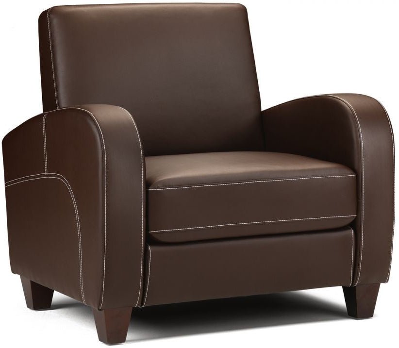 Vivo Faux Leather Armchair - Julian Bowen