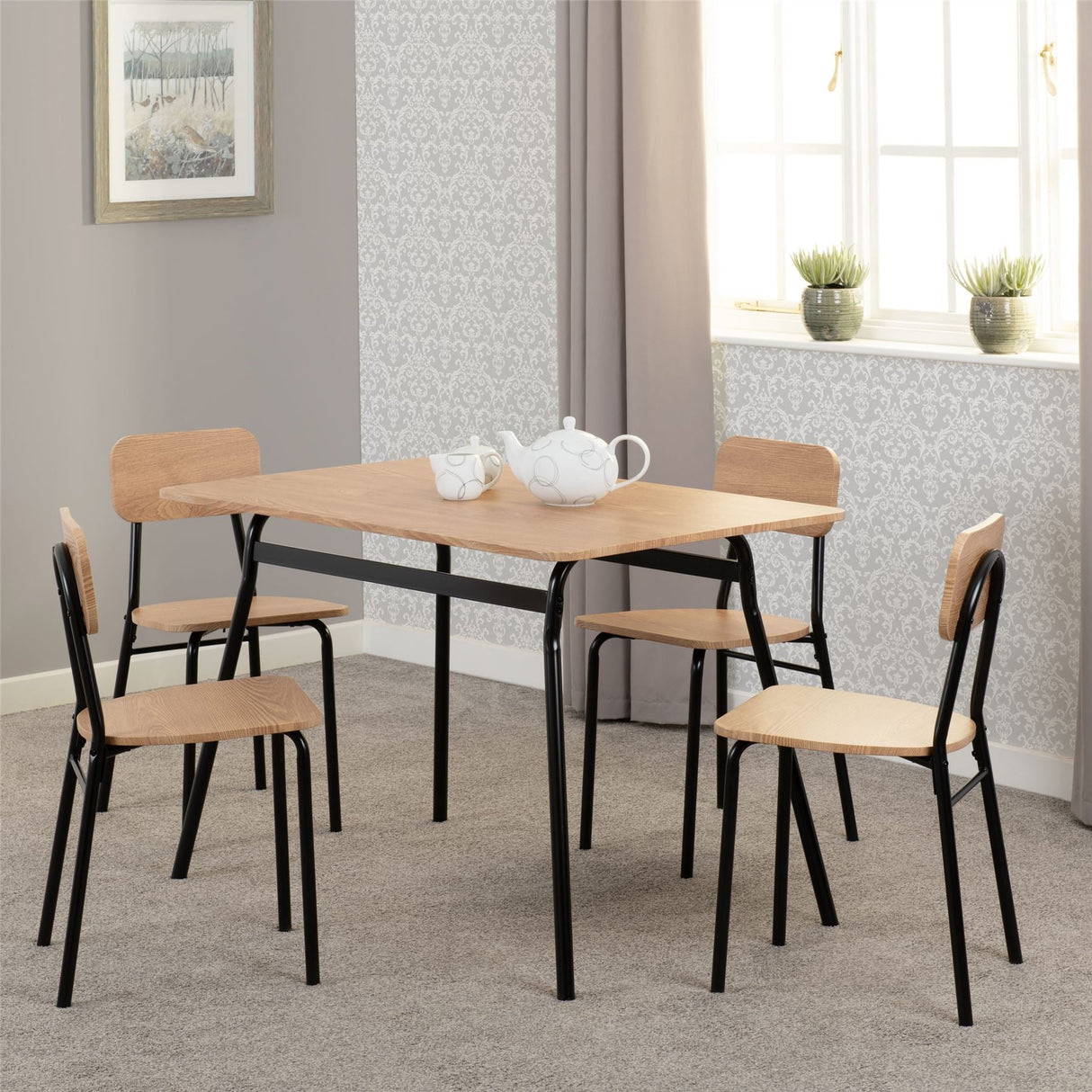 Warren 1+4 Dining Set - Seconique