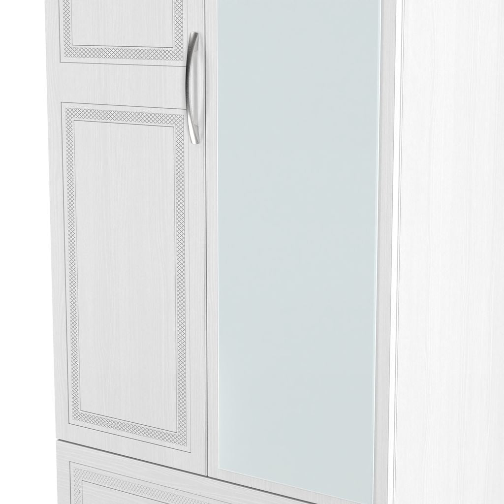 Dorset Mirrored 2 Door 2 Drawer Wardrobe