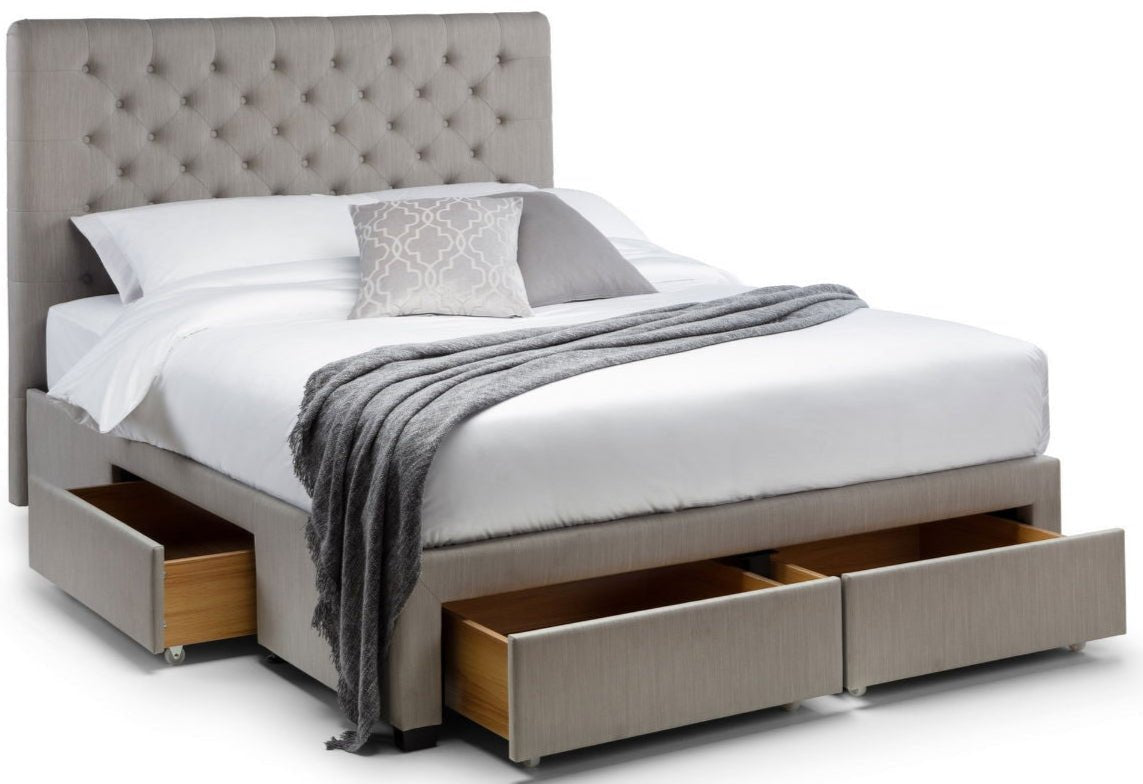 Wilton Deep Button 4 Drawer Bed - Julian Bowen