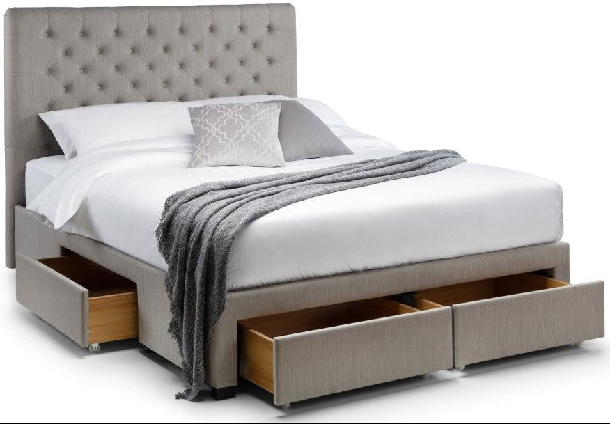 Wilton Deep Button 4 Drawer Bed - Julian Bowen