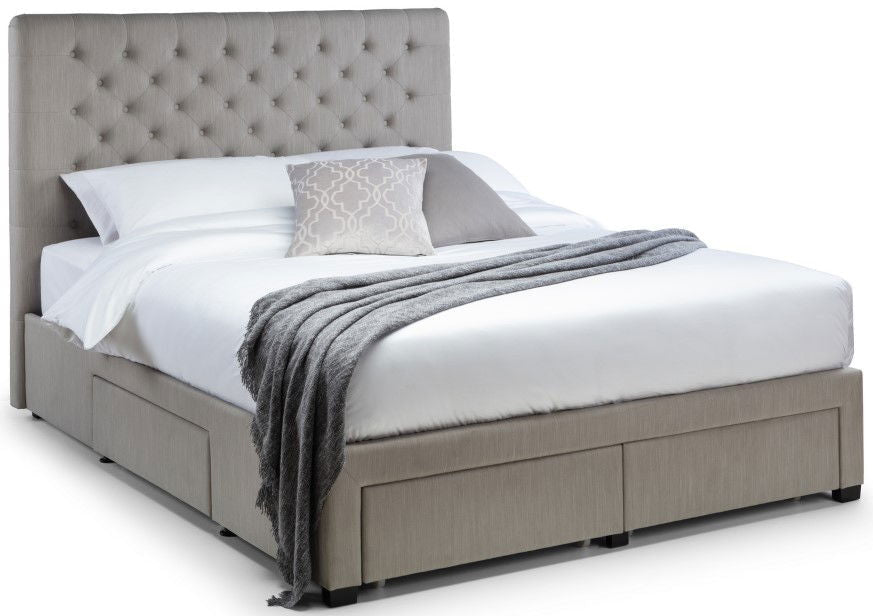 Wilton Deep Button 4 Drawer Bed - Julian Bowen