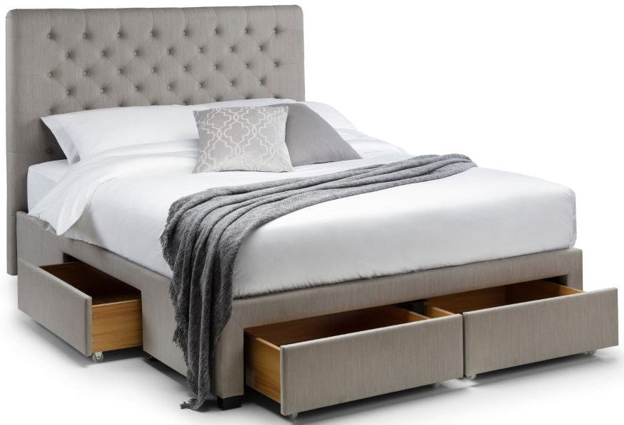 Wilton Deep Button 4 Drawer Bed - Julian Bowen