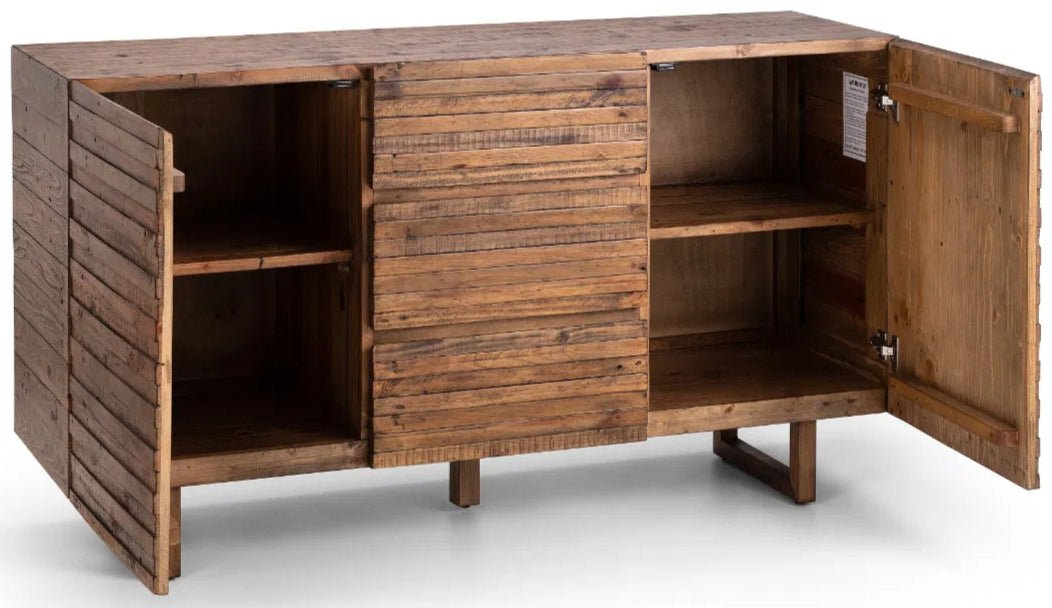 Woburn 2 Door 3 Drawer Reclaimed Wood Sideboard - Julian Bowen