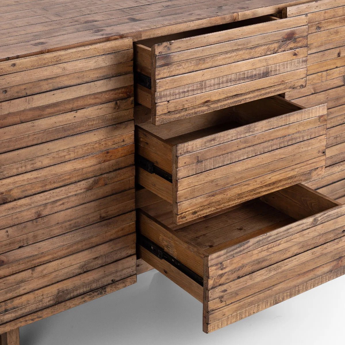 Woburn 2 Door 3 Drawer Reclaimed Wood Sideboard - Julian Bowen